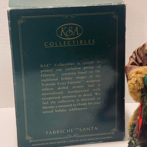 KSA Collectibles Christmas Santa Homeward Bound Figurine 10" with Box - Picture 8 of 9